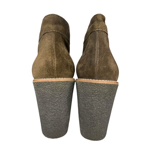 Aquatalia Women’s Vianna Olive Suede Wedge Chukka Boots Size US 8.5 - Picture 8 of 12